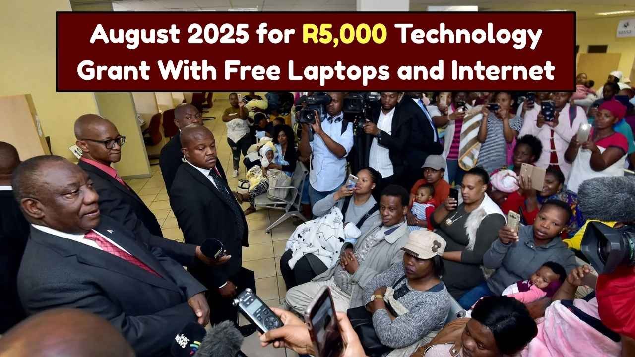 South African Youth Can Apply in August 2025 for R5,000 Technology Grant With Free Laptops and Internet